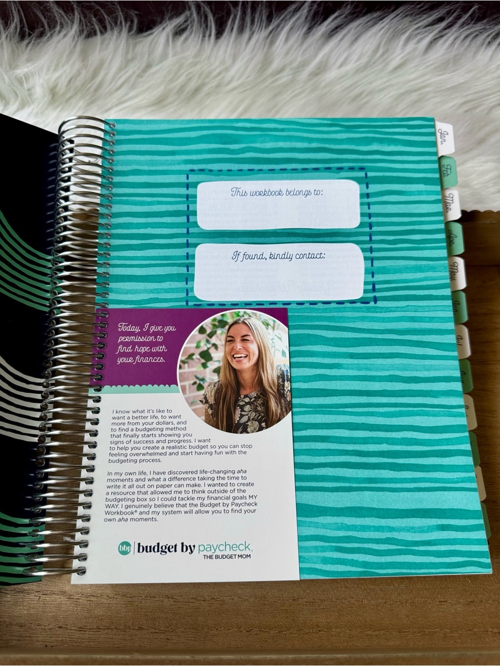 The Budget Mom Budget By Paycheck Workbook Spiral Planner With Stickers - Picture 2 of 13
